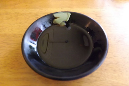 ＬＡカルビに着くワサビ醤油